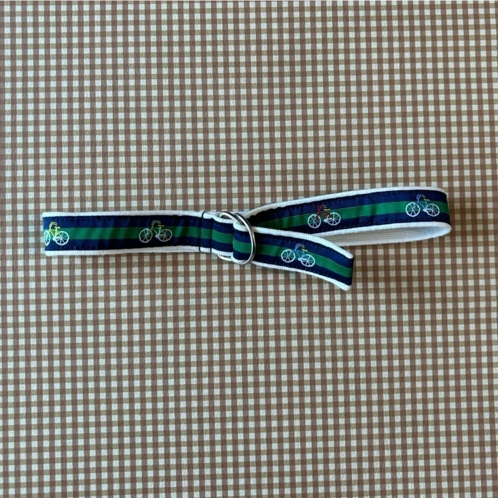 Ralph Lauren baby preppy bicycle print fabric belt. Size 9 months